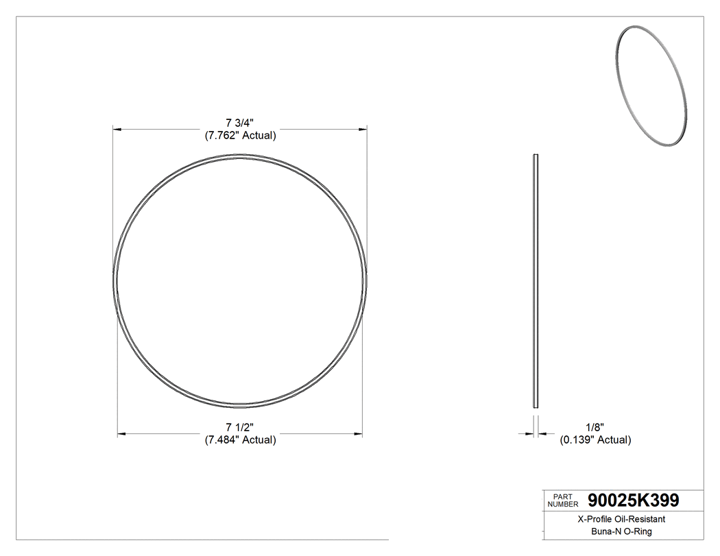 Technical drawing - 90025K399